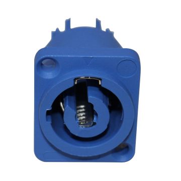 ProX XC-PWCP-BLUE Panel Mount Blue PowerCon Female Connector Front