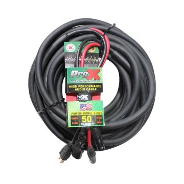 ProX XC-XLREC50 50 FT AC / XLR Combo Cable