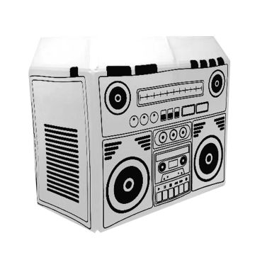 ProX XF-MESA SWBBOX White Lycra Boombox Design Scrim Kit for XF-MESA Facade