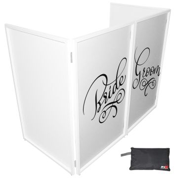 ProX XF-SBRGR20X2 Bride and Groom Black on White Facade Scrims (Pair)