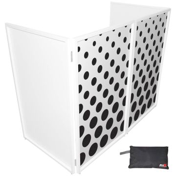 ProX XF-SDOTSX2 Polka Dots Black on White Facade Scrims (Pair)