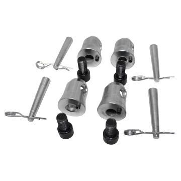 ProX XT-CP-103P 4 Half-Ended Conical, 4 Connector pin and 4 Safety Pins - Fits Junction Boxes (Set of 4)