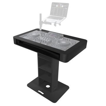 ProX XZF-DJCT BL Black Finish Control Tower Podium Travel Stand