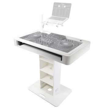 ProX XZF-DJCT W White Finish Control Tower Podium Travel Stand