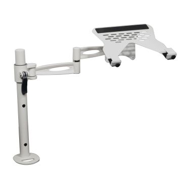 ProX XZF-LTARM PKG WH White Adjustable Laptop Arm with Shelf and Pole