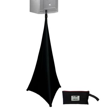 ProX X-SP2SC-BL Two-Sided Black Lycra Cover Scrim for Tripod Speaker and Lighting Stands