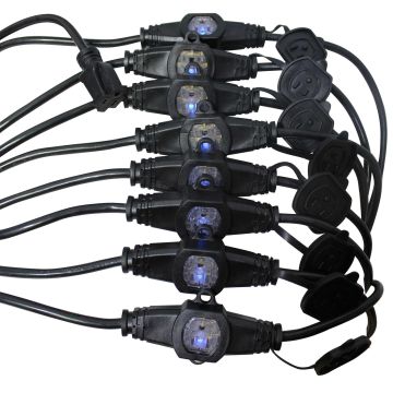 ProX 52FT 110V Edison Male to 9 Outlet 110v Edison Female Power Cord [XC-MEP14-529-MK2]