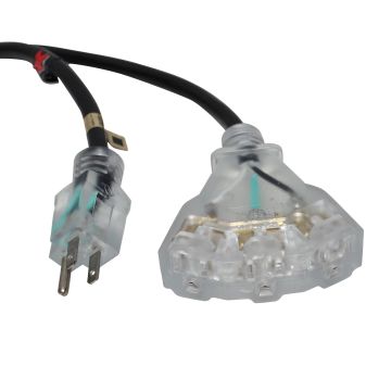 ProX XC-P143-50 50FT 110v Male to 110v Female 3 Outlet Power Extension Cord 14AWG