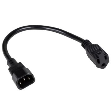 ProX XC-PEIEC 1FT Edison Female to IEC Extension Power Cord