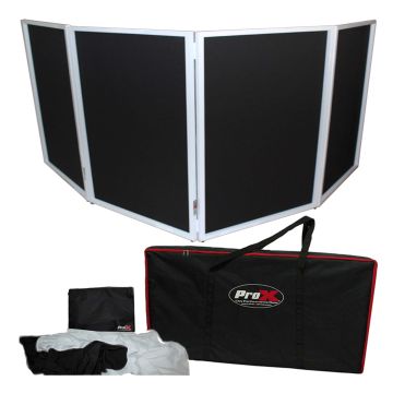 ProX XF-4X3048W White Aluminum 4 Panel Scrim Facade Package