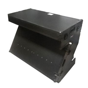 ProX XS-ZTABLEBL Portable Z-Style DJ Table Flight Case with handles & wheels, Black