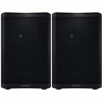 QSC CP8 CP Series 1000 Watt Compact 8" Powered Loudspeakers Dual Package