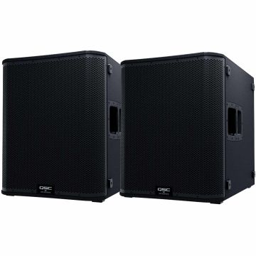 QSC KS118 18-inch 3600 Watt Active Subwoofers Dual Package