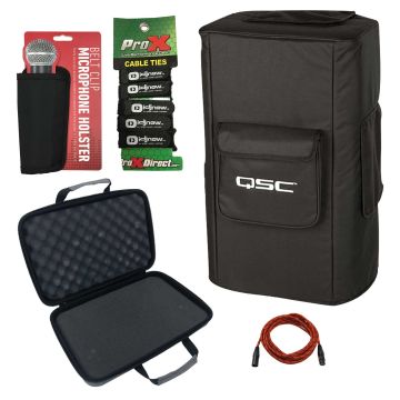 QSC KW122 Protective Speaker Cover with Storage Case Package