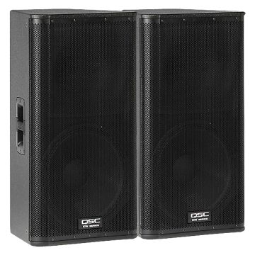QSC KW152 1000 Watt 2-way Active Speakers with 15" Woofers Dual Package