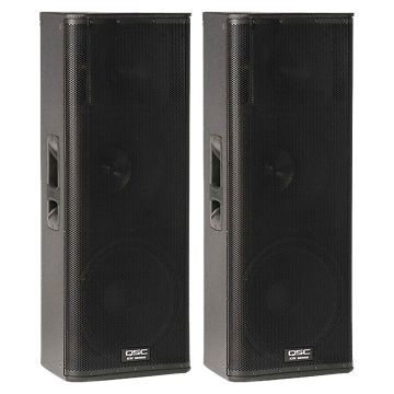 QSC KW153 1000 Watt 15" 3-Way Active Speakers Dual Package