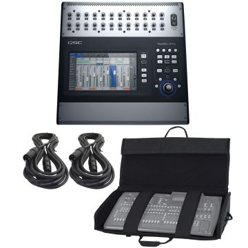 QSC TouchMix-30 Pro 32-Channel Professional Digital Mixer with Padded Nylon Carry Bag Package