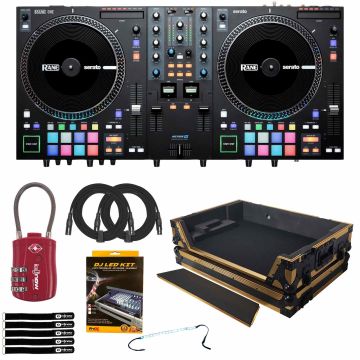 Rane ONE Motorized DJ Controller with Gold and Black Flight Case