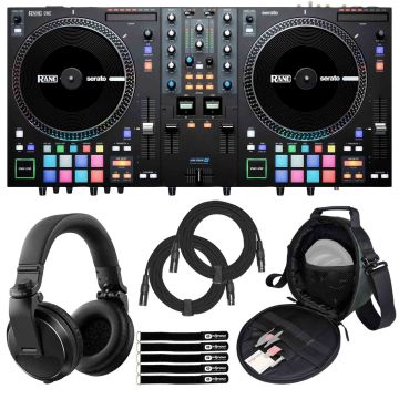 Rane ONE Motorized DJ Controller with Pioneer DJ HDJ-X5 Headphones