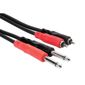 American DJ 12FT Dual RCA to Dual 1/4” Patch Cable [RC4-12]