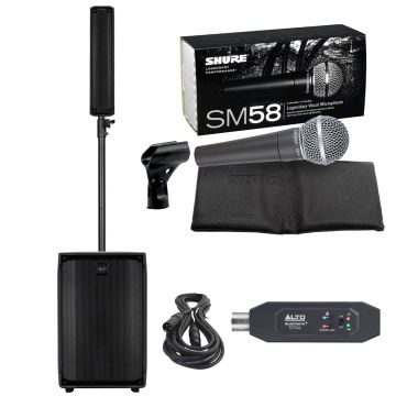 RCF Evox Jmix8 Array System with Bluetooth Receiver & Vocal Microphone