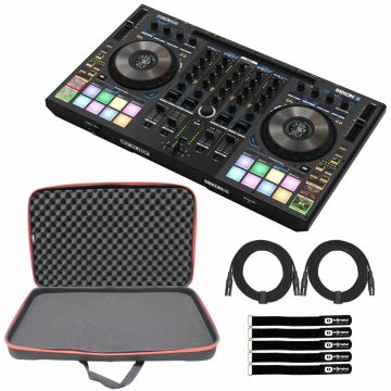 Reloop AMS-MIXON-8-PRO 4-Channel Hybrid DJ Controller with Carry Bag