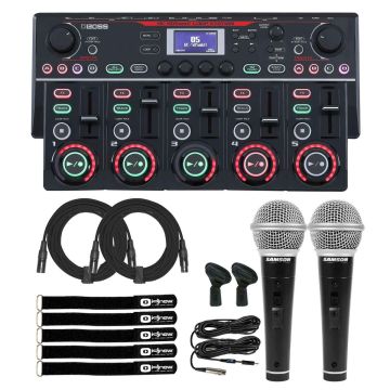 Roland Boss RC-505MK2 Tabletop Loop Station with Vocal Microphones
