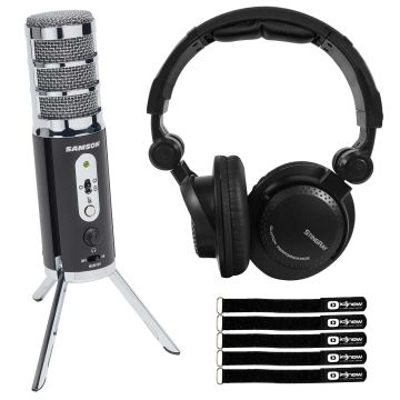Samson Satellite USB/iOS Broadcast Microphone with DJ Headphones