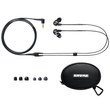 Shure SE215-K Sound Isolating In-Ear Stereo Earphones with Dynamic MicroDriver in Black