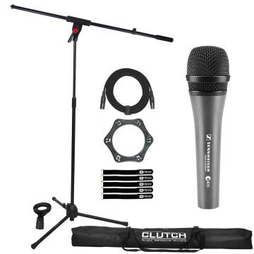 Sennheiser e835 Handheld Cardioid Vocal Microphone with Boom Stand