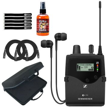 Sennheiser EK IEM G4-A Stereo Bodypack Receiver with Case & Sanitizer