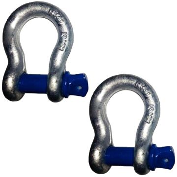 (2) IDJNow 5/8” Steel Shackles
