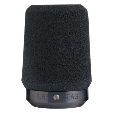 Shure A2WS-BK Black Locking Foam Microphone Windscreen
