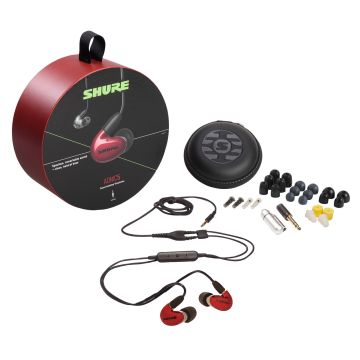 Shure AONIC 5 Sound Isolating Earphones in Gloss Red