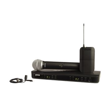 Shure BLX1288/CVL Wireless Combo System with PG58 Handheld and CVL Lavalier