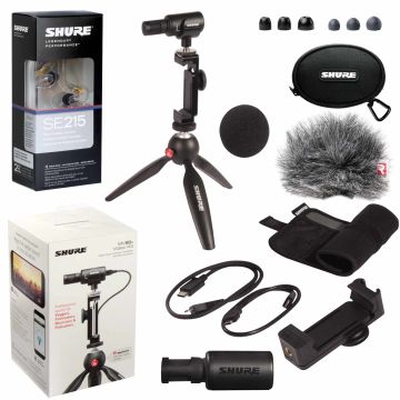 Shure MV88+SE215-CL Portable Videography Kit