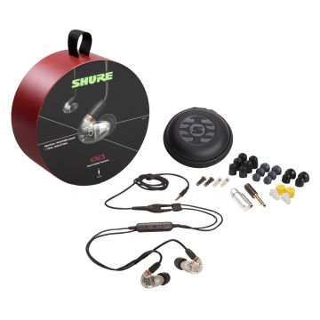 Shure SE53BACL+UNI AONIC 5 Sound Isolating Earphones in Crystal Clear