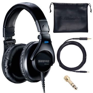Shure SRH440 Professional 40mm Neodymium Studio Headphones
