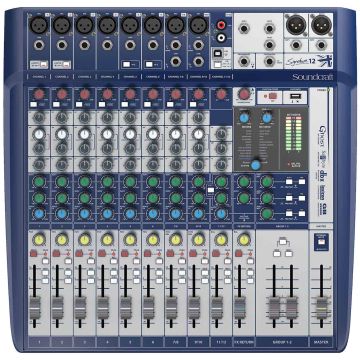 SoundCraft Signature 12 12-input Compact Analogue Mixer with Effects