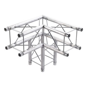 Global Truss 1.64ft. (0.5m) 3 Way 90 Degree Corner [SQ-F24-C30]