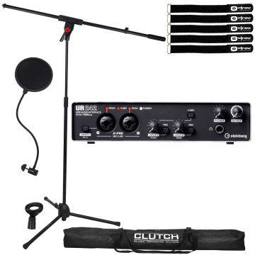 Steinberg UR242 4 x 2 USB 2.0 Audio Interface with Microphone Stand