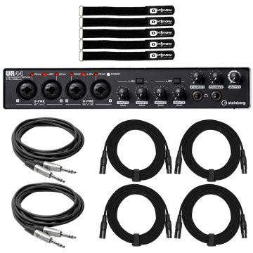 Steinberg UR44 USB Audio Interface with Cables Package