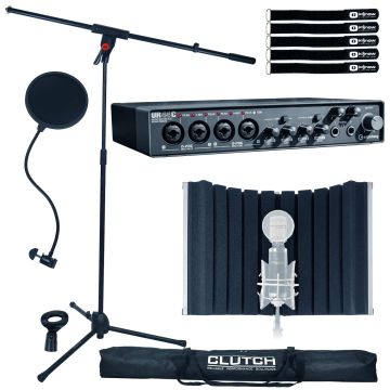 Steinberg UR44C USB 3.0 Audio Interface with Microphone Boom Stand