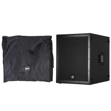 RCF SUB 8004-AS 18" Active High Power Subwoofer & Protective Cover Package