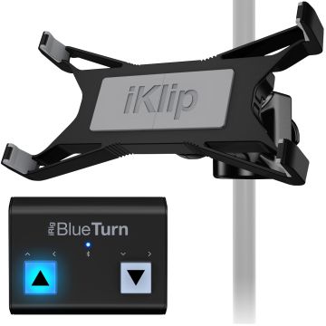Tablet Page Turner Bundle iRig BlueTurn + iKlip Xpand