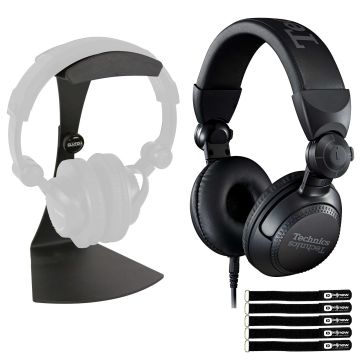 Technics EAH-DJ1200 DJ Headphones with Headphone Holder Stand