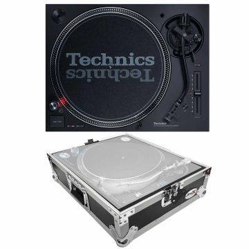 Technics SL-1200MK7 Direct Drive Professional DJ Turntable with Universal Turntable Road Case Package