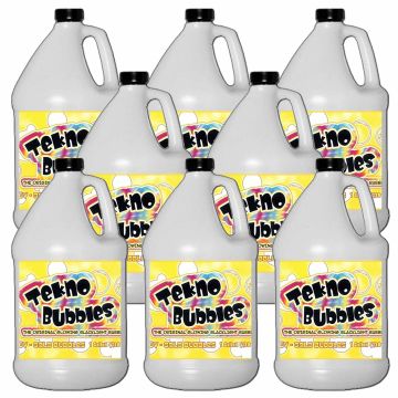 Froggy’s Fog Tekno Bubbles - Gold UV Blacklight Reactive Pro Bubble Juice - 8 Gallons Small Image