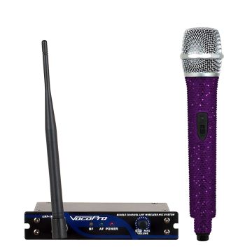VocoPro UHF-18-DIAMOND-Amethyst Single Channel UHF Wireless Karaoke Microphone System small image