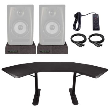 Ultimate Support NUC-001 Nucleus Series Studio Desk with Ultimate Isolator Pads Package